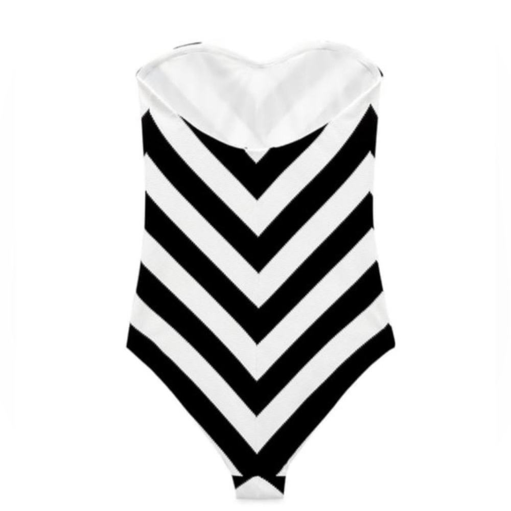 Zara STRIPED BARBIE™ MATTEL SWIMSUIT size XL - Picture 2 of 5